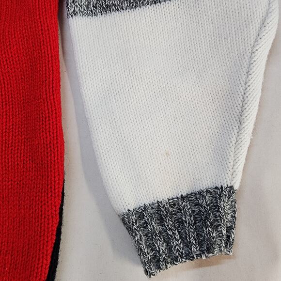 Vtg 90s Miniwaves Scotty Dog Cardigan Sweater Boys 4T/5T Red Gray Pockets Retro - Picture 5 of 10